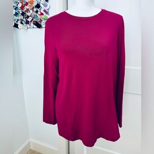 Chico’s Ultimate Fuchsia Long Sleeve Tee